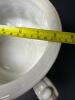 Victorian Ironstone Chamber Pot with Wheat Motif Embossed Mark, England - 9