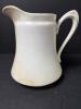 Antique Semi-Porcelain Off-White Wash Pitcher
