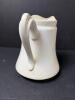 Antique Semi-Porcelain Off-White Wash Pitcher - 2