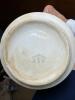 Antique Semi-Porcelain Off-White Wash Pitcher - 5