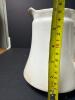 Antique Semi-Porcelain Off-White Wash Pitcher - 6