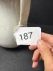 Antique White Ironstone Water Pitcher, Marked "Warranted China Granite" - 7