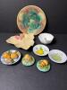 Nine decorative Ceramic and small trinket dishes