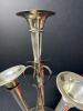 Silver-Plated Four-Trumpet Epergne Centerpiece Vase - 2