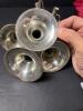 Silver-Plated Four-Trumpet Epergne Centerpiece Vase - 4