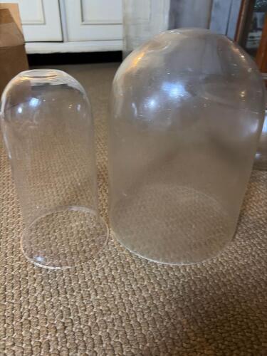 Large Bell Jars and various mixed domes and bowl lot