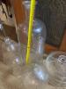 Large Bell Jars and various mixed domes and bowl lot - 7
