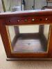 Antique Wooden and Glass Display Case, Hinged Lid, 19.5"x16.5"x15.5", Ventilated, Circa 1920s-40s - 2