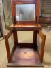 Antique Wooden and Glass Display Case, Hinged Lid, 19.5"x16.5"x15.5", Ventilated, Circa 1920s-40s - 3