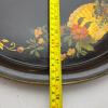 Hand-Painted Toleware Tray with Floral Cornucopia Design - 8