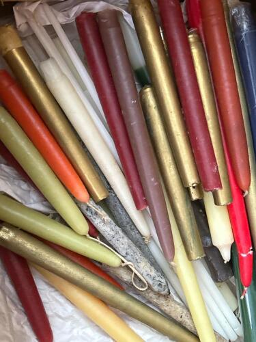 Assorted Taper Candles Lot