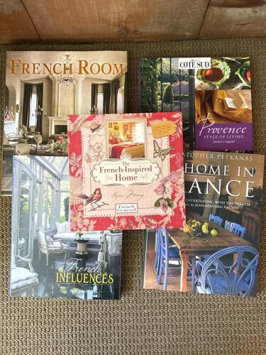 Lot of 5 French Interior Design Coffee Table Books
