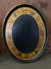 Hand-Painted Oval Toleware Tray by Frances Prince, Floral and Fruit