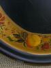 Hand-Painted Oval Toleware Tray by Frances Prince, Floral and Fruit - 2
