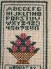 Pair of Tiny Framed Miniature Cross-Stitch Samplers - 4
