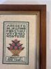 Pair of Tiny Framed Miniature Cross-Stitch Samplers - 5