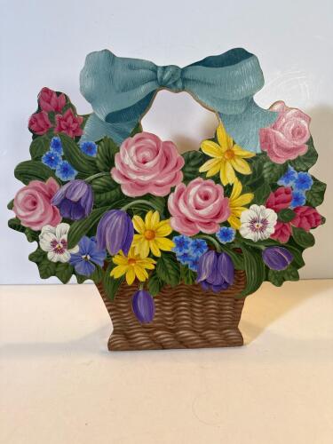 Hand-Painted Wooden Decorative Plaque by FJ JACKSON