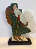 Hand-Painted Wooden "Windy Santa" Figurine
