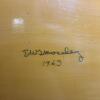 Hand-Painted Decorative Metal Tray, Signed EWS Moseley 1963 - 10