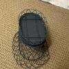 Small Black Wire Oval Metal Basket - 3