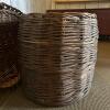 Large Oval Lidded Wicker Storage Basket - 5