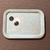 Hand-Painted Serving Tray with Oreo Cookie Motif and Lace Design
