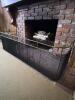 Victorian Style Brass and Iron Freestanding Fireplace Screen (177) - 5