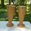 Pair of Harvest Goods Faux-Bark Decorative Floor Vases (533)