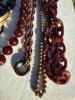 True Chunky Resin & Wood Statement Necklaces & Earrings Set (608) - 4