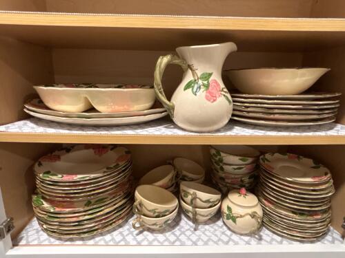 Vintage Franciscan Desert Rose Earthenware Dinnerware Set