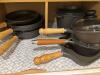 Berndes 7-Piece Cast Aluminum Cookware Set with Wooden Handles
