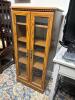 Oak 2-Door Display Cabinet with Glass Panels - 3