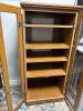 Oak 2-Door Display Cabinet with Glass Panels - 4