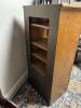 Oak 2-Door Display Cabinet with Glass Panels - 5