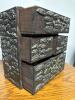 Japanese Wooden Chest with Mixed Metal Menuki Decoration, - 4