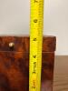 Antique Burlwood Tea Caddy with Hand-Carved Interior Mark & Oak Humidor Tobacco Box Set - 8