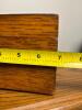Antique Burlwood Tea Caddy with Hand-Carved Interior Mark & Oak Humidor Tobacco Box Set - 14