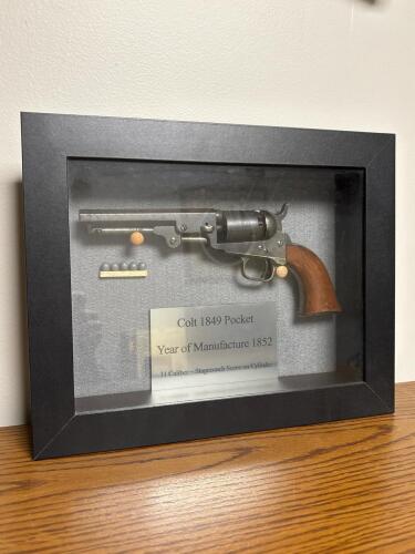 Colt 1849 Pocket .31 Caliber Revolver, 1852, in Display Case