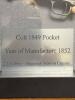 Colt 1849 Pocket .31 Caliber Revolver, 1852, in Display Case - 2