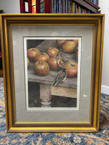 22.5" x 27.5" Carl Brenders Signed Limited Edition &ldquo;Apple Harvest&rdquo; Lithograph 202/950