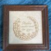 Framed Papercut Art: "Mother is Another Name for Love" 6"x6"