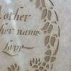 Framed Papercut Art: "Mother is Another Name for Love" 6"x6" - 4
