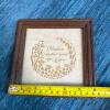 Framed Papercut Art: "Mother is Another Name for Love" 6"x6" - 6