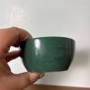 Green Glazed Ceramic Dish with Sculpted Fish Handle Lid - 4
