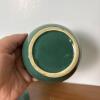 Green Glazed Ceramic Dish with Sculpted Fish Handle Lid - 5