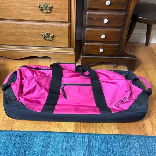 L.L.Bean Pink Rolling Adventure Duffle Bag