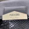 Nicole by Nicole Miller Black Faux Snakeskin Purse - 2