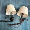 Pair of Swing Arm Wall Mountable Lamps