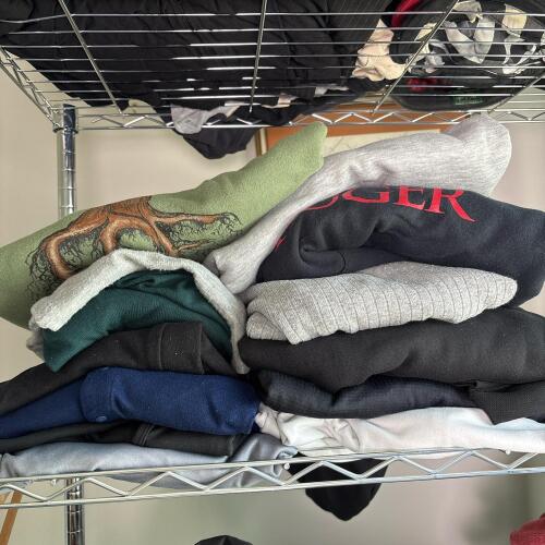 Men's Clothing Lot of Sweatshirts & More