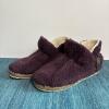 L.L.Bean Women's Purple Cozy Slipper Booties, Size 8